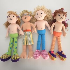 Manhattan Toys Groovy Girls Plush Dolls Lot of 4